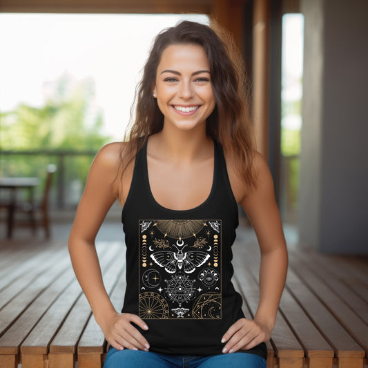 Luna Moth Moon Phases Tank Top