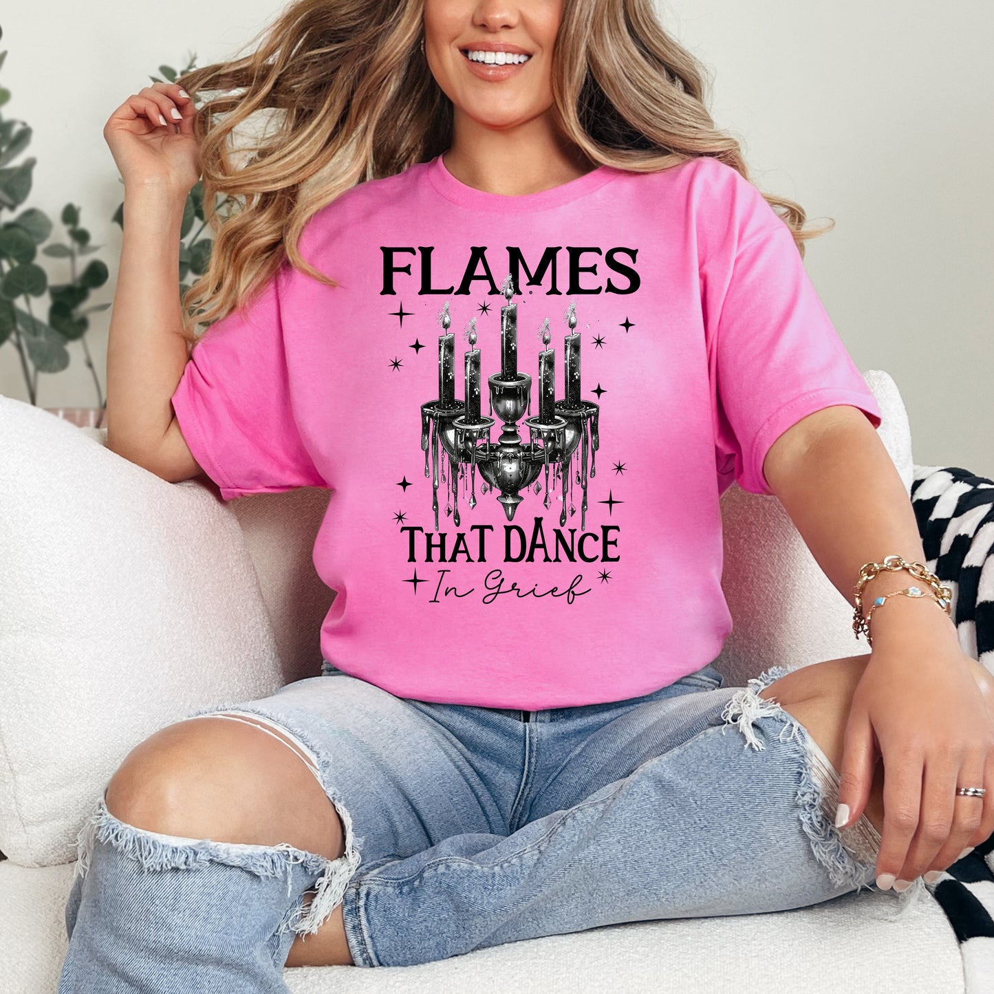 Flames that Dance in Grief Tortured Poets Department T-Shirt Taylor Swift