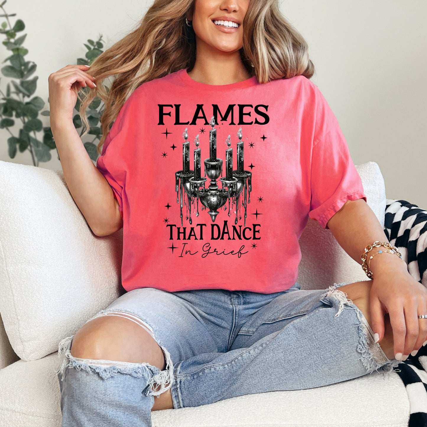 Flames that Dance in Grief Tortured Poets Department T-Shirt Taylor Swift