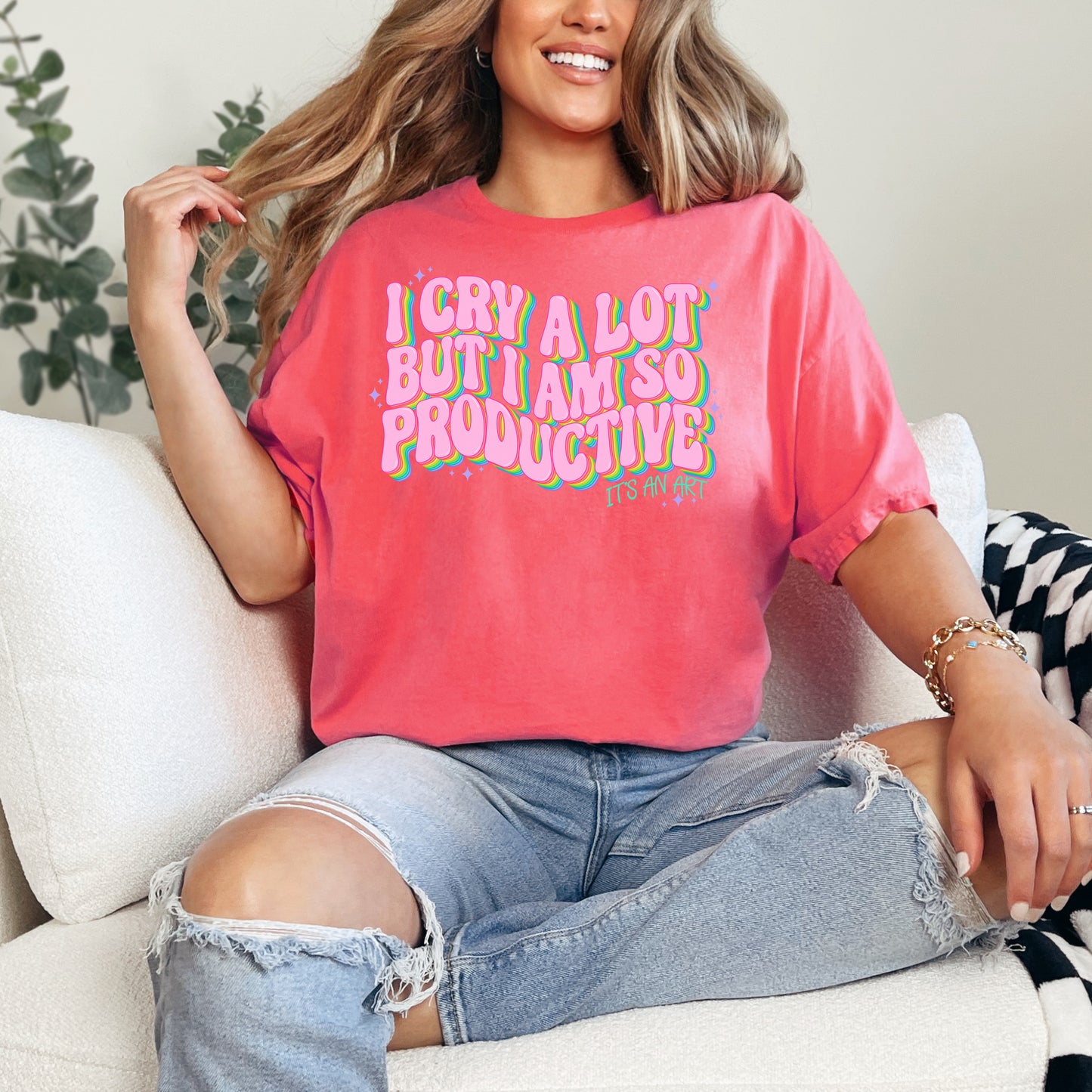 I Cry a lot but I'm so Productive "It's an Art" Taylor Swift T-Shirt