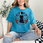 Black Cat Moon Phases with Crystals T-Shirt