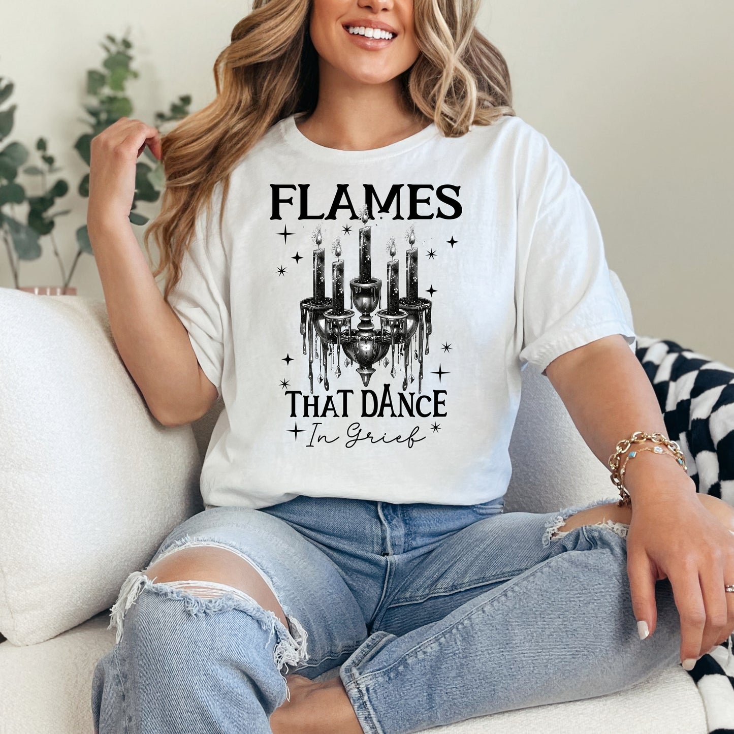 Flames that Dance in Grief Tortured Poets Department T-Shirt Taylor Swift