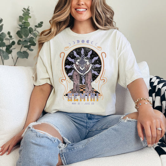 Gemini Zodiac Graphic T-Shirt