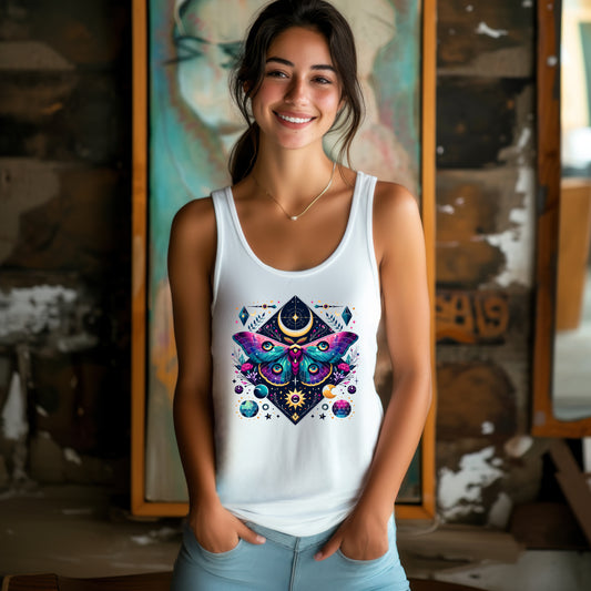 Luna moth moon Phases Tank Top